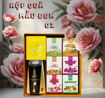 HỘP QUÀ MẪU ĐƠN XANH 01