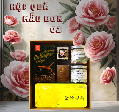 HỘP QUÀ MẪU ĐƠN XANH 02