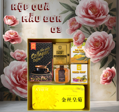 HỘP QUÀ MẪU ĐƠN XANH 03