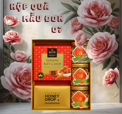 HỘP QUÀ MẪU ĐƠN XANH 07