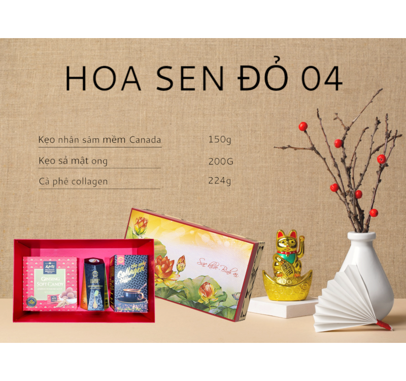 HỘP QUÀ HOA SEN 04