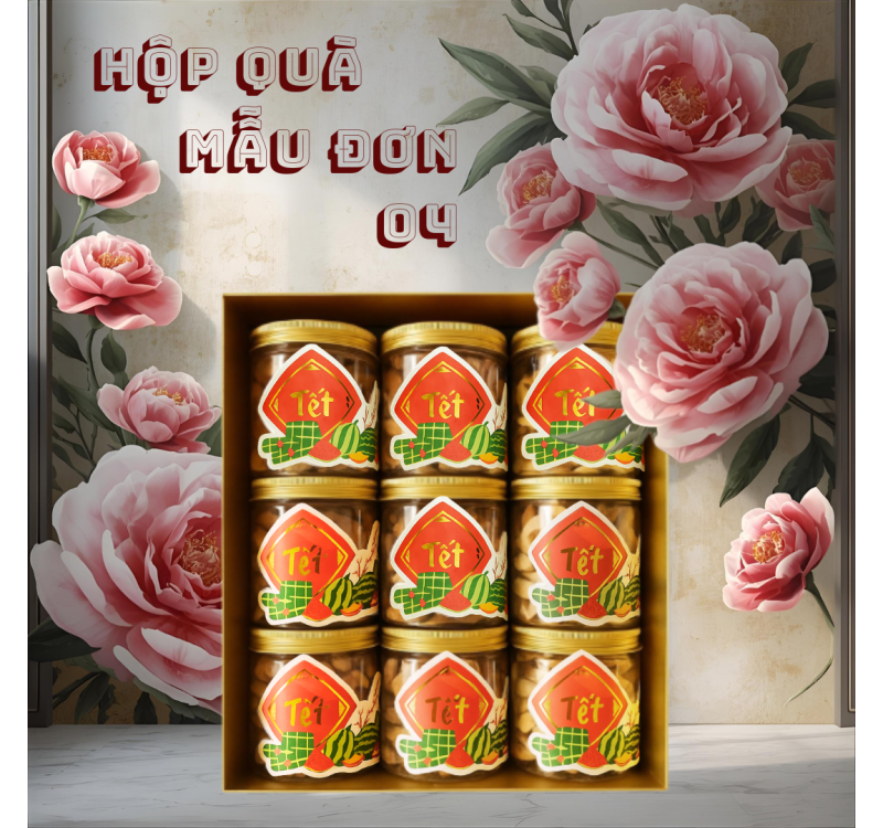 HỘP QUÀ MẪU ĐƠN ĐỎ 04