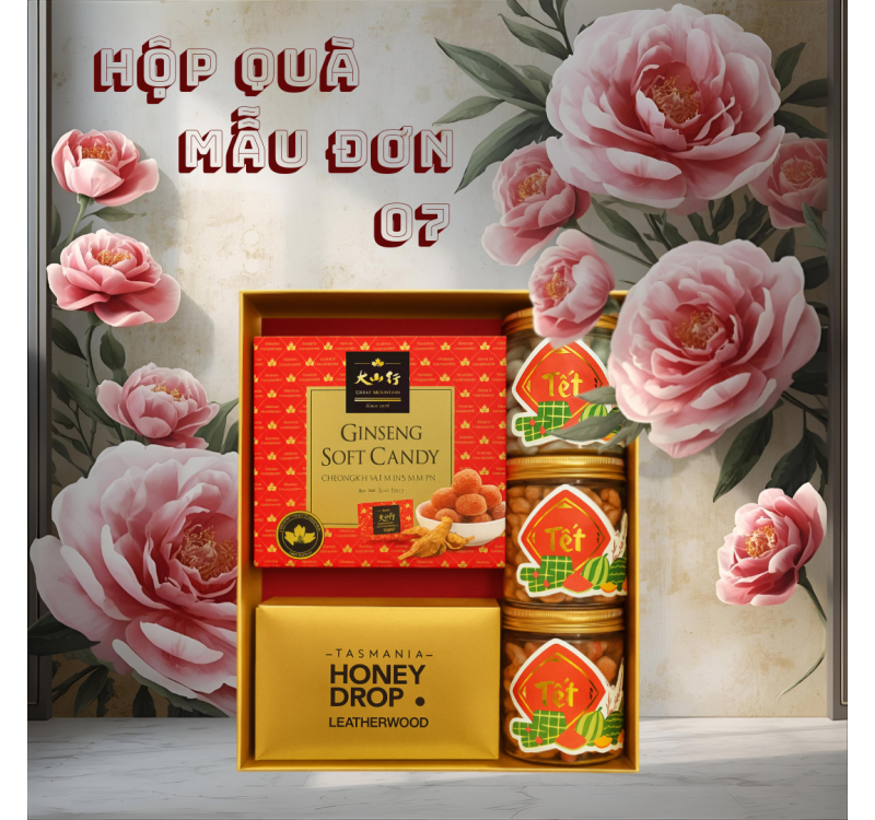 HỘP QUÀ MẪU ĐƠN ĐỎ 07